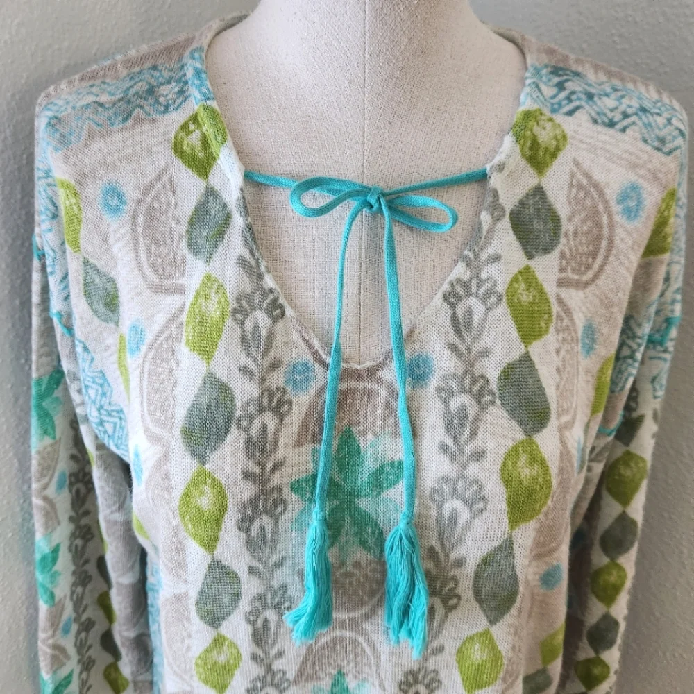 Sigrid Olsen Tunic Long Sleeve  Top Small - Picture 7 of 14